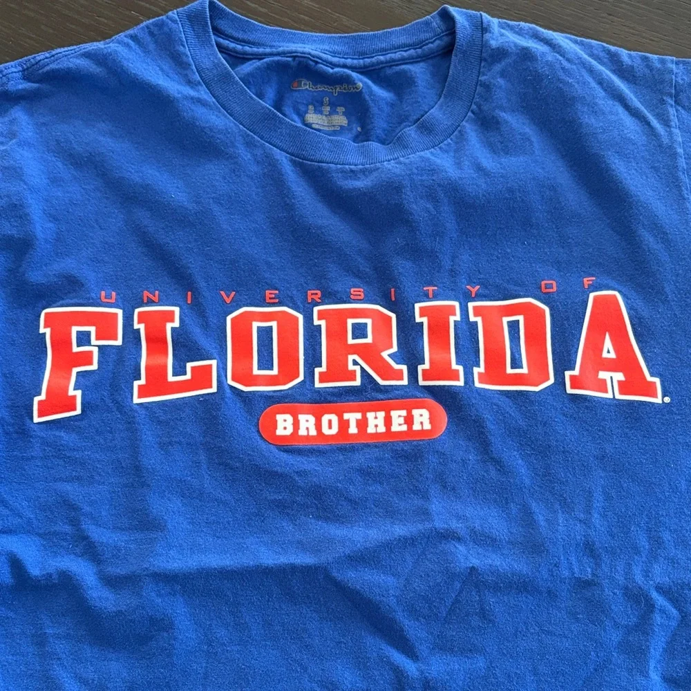 Champion University of‎ Florida Brother Blue Tee with Orange   and White Print - Picture 2 of 4